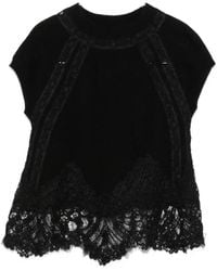 Ermanno Scervino - Cashmere Lace Top - Lyst
