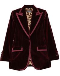 Dolce & Gabbana - Velvet Single-Breasted Blazer - Lyst