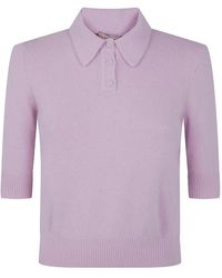 Twinset - Ribbed Polo Shirt - Lyst
