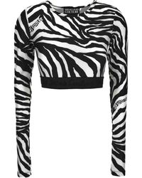 Versace Jeans Couture - Zebra-Print T-Shirt - Lyst