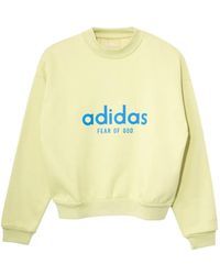 adidas - X Fear Of God Logo-Print Crew-Neck Sweatshirt - Lyst