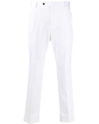 PT01 Turned Hem Trousers - White