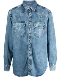 DIESEL - D-ocean Relaxed-fit Long-length Denim Shirt - Lyst
