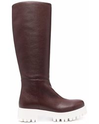 Societe Anonyme Chunky-sole Knee-length Boots - Red