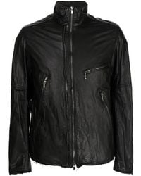 The Viridi-anne - Pocket-Detail Leather Jacket - Lyst