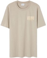 Les Deux - Logo-Print T-Shirt - Lyst