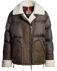 Parajumpers - Jacke mit Shearling-Besatz - Lyst