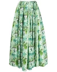 Giambattista Valli - Floral-print Flared Full Skirt - Lyst