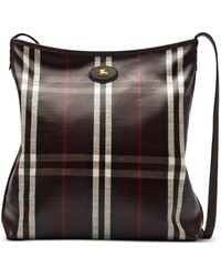 Burberry - Small Highlands Check-Pattern Shoulder Bag - Lyst
