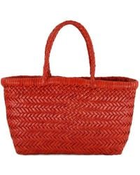 Dragon Diffusion - Mini Flat Gora Woven Tote Bag - Lyst