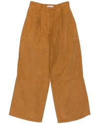 YMC - Drop Out Pleated Wide-Leg Trousers - Lyst