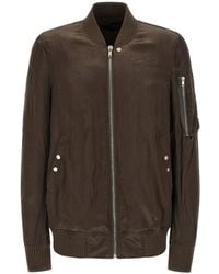 Rick Owens - Classic Flight Zip-Up Bomber Jacket - Lyst