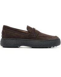 Tod's - Mocassini Penny Con Logo - Lyst