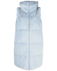 Herno - Zip-Up Faux-Fur Hooded Gilet - Lyst