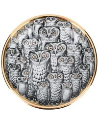 Fornasetti - Cendrier rond Owl à imprimé graphique - Lyst