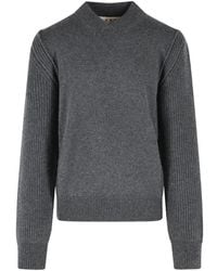 Marni - Ribbed-Knit V-Neck Sweater - Lyst