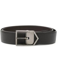 Canali - Gürtel Aus Gewalktem Leder - Lyst