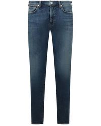 Citizens of Humanity - Engraved-logo Patch Straight-leg Jeans - Lyst