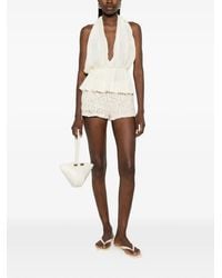 ACTUALEE - Sequin-Embellished Lace Shorts - Lyst