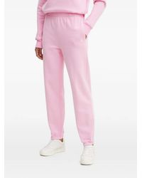 Patrizia Pepe - Logo-Embroidered Elasticated Track Pants - Lyst