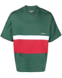 Carhartt - Stripe-detail T-shirt - Lyst