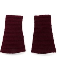 Lisa Yang - Ribbed-Knit Fingerless Gloves - Lyst