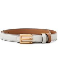Etro - Leren Riem Met Logogesp - Lyst