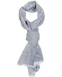 Etro - Bufanda Deshilachada Con Motivo De Cachemira - Lyst