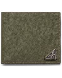 Prada - Saffiano Leather Bi-fold Wallet - Lyst