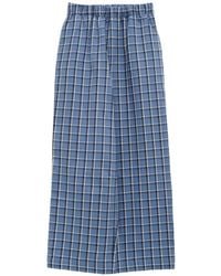 Baserange - Pantalon Claude Ample À Carreaux - Lyst