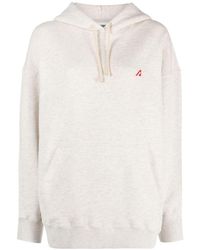 Autry - Logo-patch Cotton Hoodie - Lyst