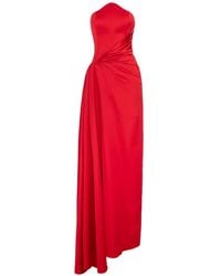 V:PM ATELIER - Kira Strapless Twisted Maxi Dress - Lyst