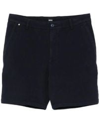 BOSS - Kane Logo-Detail Chino Shorts - Lyst