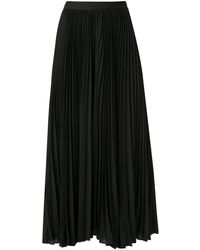 Calvin Klein Gonna midi plissettata - Nero