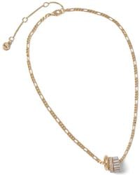 DKNY - Crystal-Embellished Ring-Pendant Necklace - Lyst