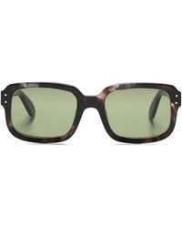 Lesca - Dude Sonnenbrille Mit Eckigem Gestell - Lyst
