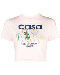 Casablancabrand - Equipement Sportif Cropped T-Shirt - Lyst