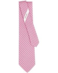Ferragamo - Equestrian Print Silk Tie - Lyst