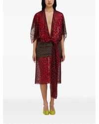 Ferragamo - Silk And Viscose Dress - Lyst