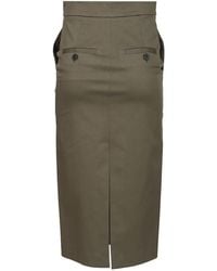 Al Duca d'Aosta - Cotton-Twill Pencil Skirt - Lyst