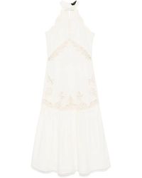 Twinset - Lace-Detailed Maxi Dress - Lyst