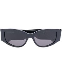 Balenciaga - Cat-Eye-Sonnenbrille mit Logo-Print - Lyst