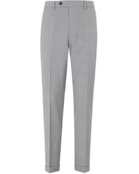 Berwich - Pressed-Crease Turned-Up Trousers - Lyst