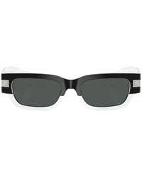 Versace - Classic Top Rectangle-Frame Sunglasses - Lyst