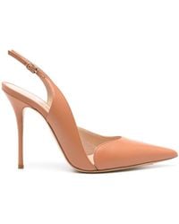 Casadei - Slingback Leather Pumps - Lyst