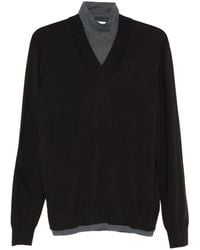 Paolo Pecora - V-Neck Wool Sweater - Lyst