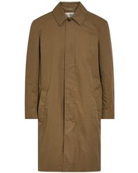 Saint Laurent - Concealed-Front Padded Single Breasted Coat - Lyst