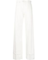 MM6 by Maison Margiela - High-Waisted Flared Trousers - Lyst