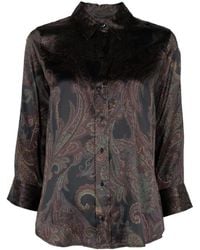 L'Agence - Dani Paisley-Print Blouse - Lyst