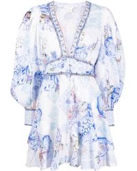 Camilla - Mini-jurk Met Print - Lyst
